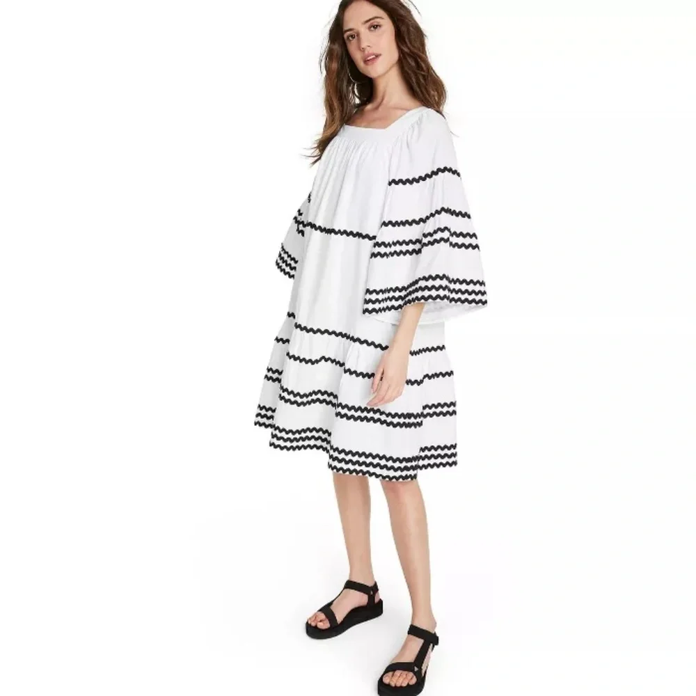 Adorable Ric Rac Flare Dress Lisa Marie Fernandez - Picture 2 of 9